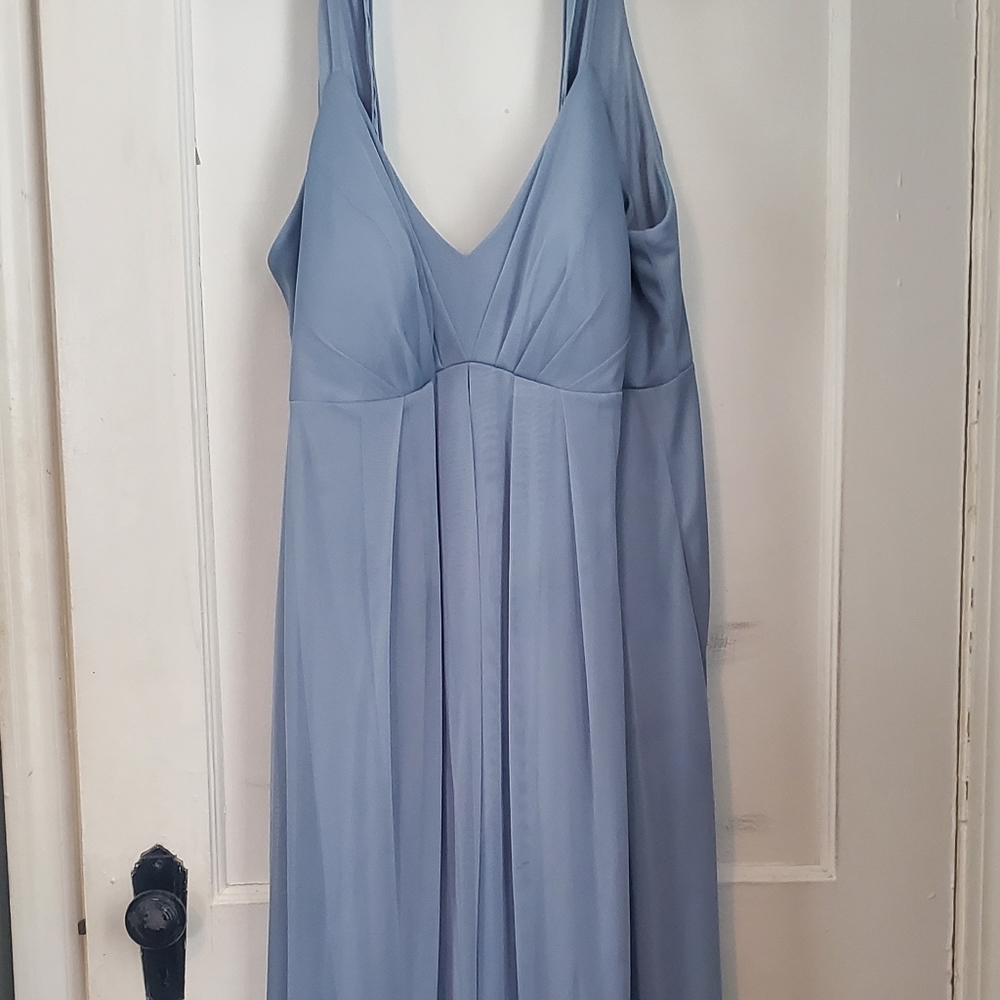 Floor length bridesmaid dress